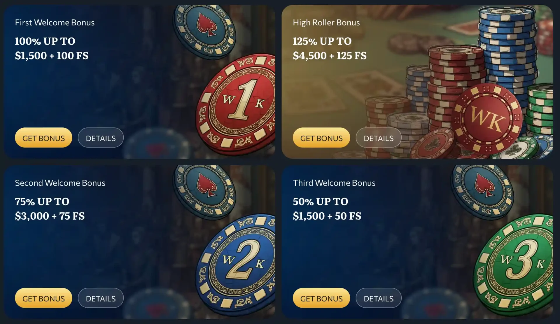 Wishking Casino Bonuses